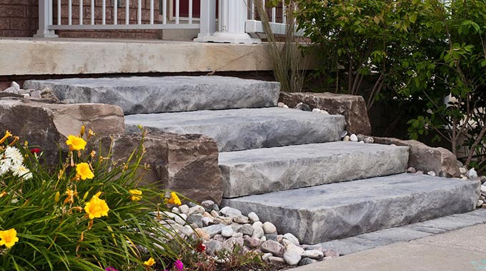 Markham Toronto Landscape Construction Services stone steps